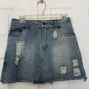 Medium wash Denim skirt size S